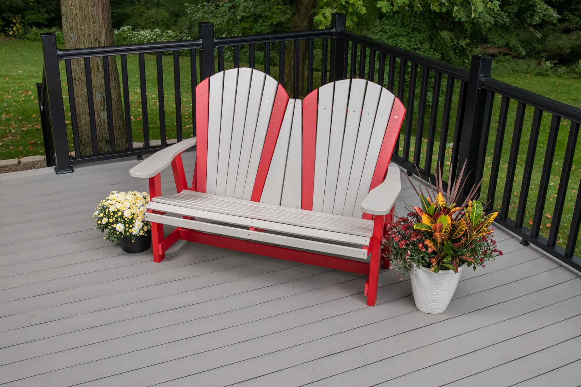 Bench Adirondack 4 Sunset Furniture Outdoor Patio Furniture   IMG 1348 BR AGB48 