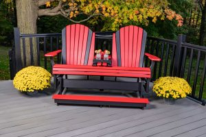 Adirondack Glider Settee Counter Height 5'