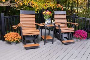 3-Piece High Curve Back Glider Set