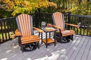 3-Piece Adirondack Swivel Glider Set