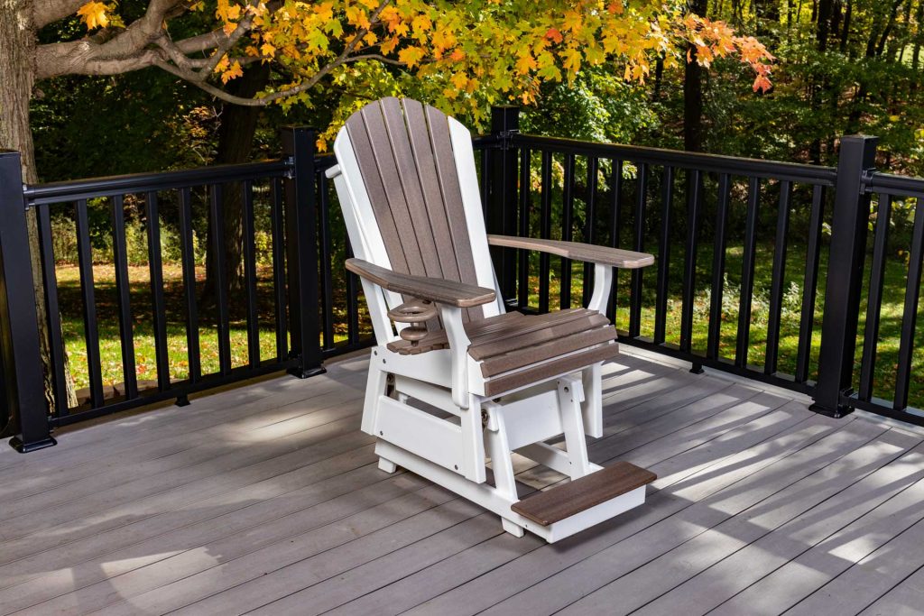 Adirondack Glider Chair, Counter Height 2'