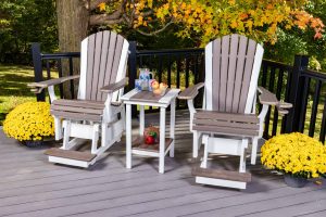 3-Piece Adirondack Poly Glider Set, Counter Height