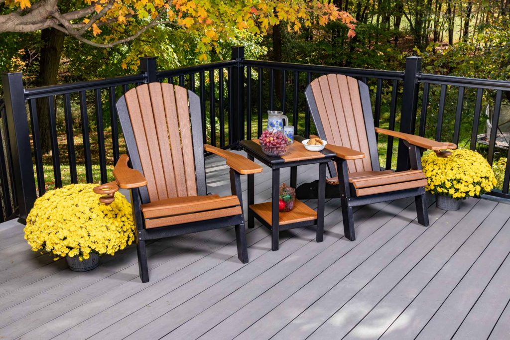 3-Piece Adirondack Folding Chair Set