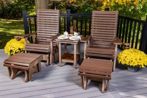 5-Piece Roll Back Glider Set