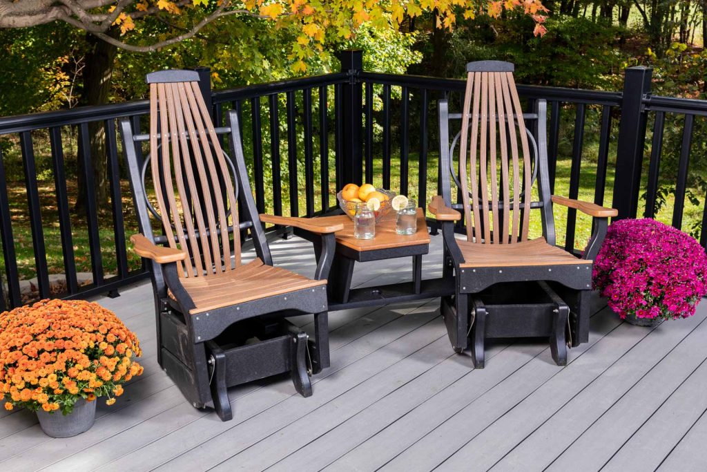 3-Piece Bentwood Settee Glider Set