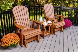 3-Piece Adirondack Glider Chair Set