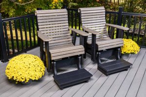 2-Piece Roll Back Glider Set, Counter Height