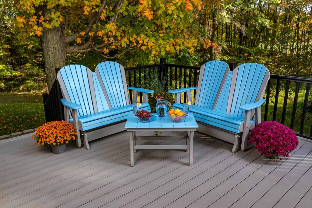 3-Piece Adirondack Glider Set