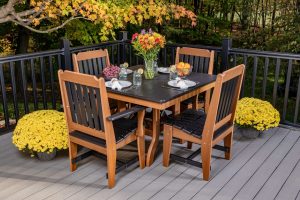 5-Piece Mission Square Table Set, Dining Height