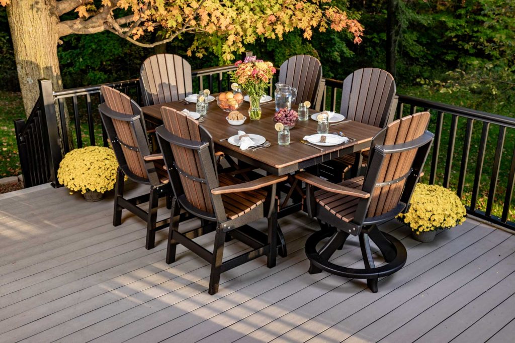 7-Piece Adirondack Rectangle Table Set, Counter Height